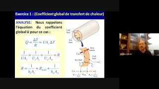 Exercice 1 Echangeurs de Chaleur Coefficient global de transfert de chaleur [upl. by Gargan182]