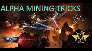 EVE Online Alpha mining tricks [upl. by Enirahtac76]