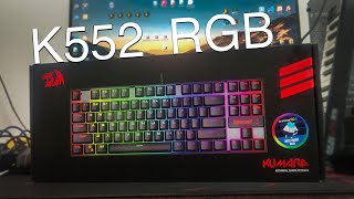 Redragon Kumara K552 RGB Mechanical Gaming Keyboard Unboxing 2024 [upl. by Countess]