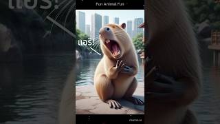 รู้หรือไม่ ทำไมคาปิบาราถึงร้องให้ fun animals cute [upl. by Kcirednek372]