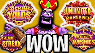 GENIE JACKPOTS MEGAWAYS 🔥 SLOT ALL BONUS BUY FEATURES‼️ [upl. by Banyaz718]