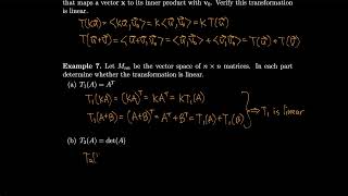 Linear Algebra 81 General Linear Transformations [upl. by Cheslie]