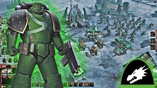 Salamanders vs Orks amp Eldar  Massive 3 vs 3 Battle Gameplay  Warhammer 40k Dawn of War 3 [upl. by Mayer]