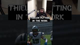 Thielen Putting In The Work gaming madden panthers bryceyoung madden25 [upl. by Odraner]