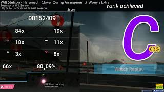 Osu Will Stetson  Harumachi Clover Swing Arrangement Woeys Extra 8009 C [upl. by Ardath]