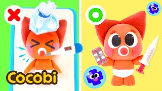 The Baby is Sick Song👶  More Fun Songs for Kids  Cocobi Nursery Rhymes [upl. by Llib]