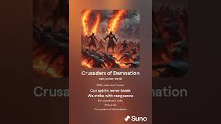 Crusader of God  Crusaders of Damnation Version 2 Epic Power Metal  Suno AI christianmetal [upl. by Lopes669]