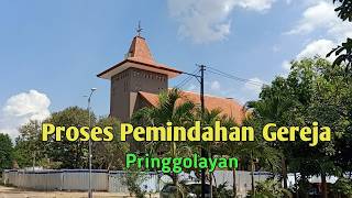 Pemindahan Gereja St Paulus Pringgolayan Yogyakarta 4 Agustus 2024 [upl. by Lolande]