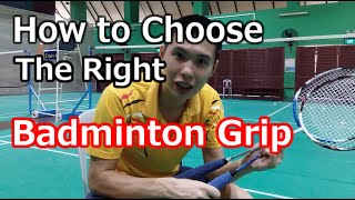 Beginners Guide to Choosing Badminton Racket Grips  BG Badminton [upl. by Bernadine357]