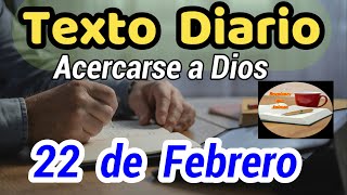 😀Texto diario Jueves 22 de Febrero 2024❤️  Madurez cristiana ​🙏 [upl. by Ayram]