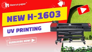 UV H1603 Printer  Hanrun paper UV Printing Solution [upl. by Naeerb]