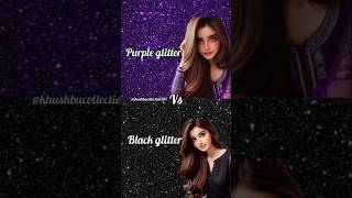 Purple glitter 🆚 black glitter heels eyemakeup gown glitter trending foryou youtubeshorts [upl. by Marquita]