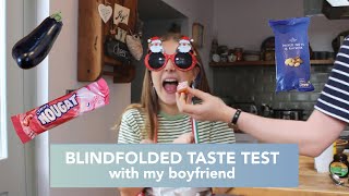 Blindfolded taste test challenge with my boyfriend [upl. by Robinette]