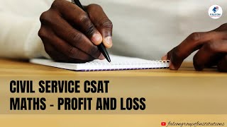 Civil Service CSAT Maths  Profit and loss  Practice questions  Full topic [upl. by Buyse64]