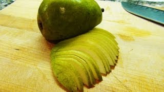 How to Slice a Pear  NoRecipeRequiredcom [upl. by Nodnal]