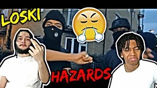 THIS ONES A BANGER 🔊💥  LOSKI  HAZARDS HARLEM MUSIC VIDEO REACTION [upl. by Lawler]