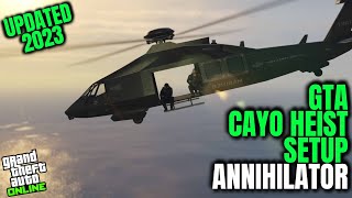 GTA Cayo Heist Setup  Annihilator Easy Method [upl. by Llerot]