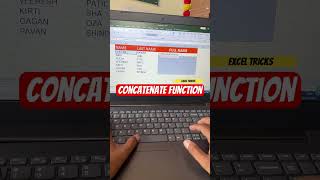 Concatenate Function  Excel Tricks exceltech ytshorts tipsandtricks vijayapura join [upl. by Laird]