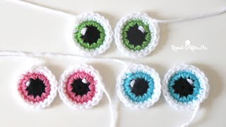 Crochet Cartoon Eyes [upl. by Aretse]