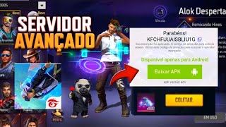 COMO BAIXAR E JOGAR NO SERVIDOR AVANÇADO DO FREE FIRE COMO COLOCAR O CÓDIGO [upl. by Yllak]