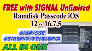 FREE iCloud Bypass With SIGNAL  iPhone 6S Plus iOS 1581 by 007 Ramdisk vienthyhG [upl. by Miles]