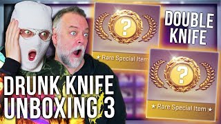 CSGO DRUNK DOUBLE KNIFE UNBOXING WITH PAPA [upl. by Schick580]