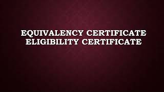 Equivalency Eligibility Migration Certificate TNTEU BEd ktet equivalency migration eligibility [upl. by Adnaval882]