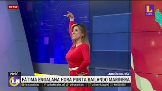 Fátima Aguilar se luce bailando marinera en vivo por fiestas patrias [upl. by Bornie818]