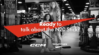 Sport Chek  Ready for Hockey  N20 Ribcor Youth Stick [upl. by Staffard]