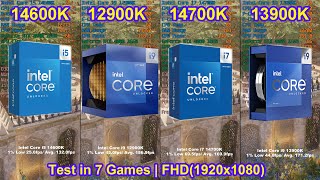 14700K vs 14600K vs 12900K vs 13900K RTX 4080 16GB  Test in 7 Games  FHD1920x1080 [upl. by Sadnak]