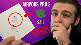 AirPods Pro 2 originale vs FAKE  Cum le recunoști când le cumperi online [upl. by Neile]