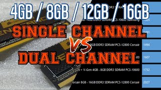 Cek Performa RAM Laptop Asus N43SL  4GB vs 8GB vs 12GB vs 16GB  Single Channel vs Dual Channel [upl. by Meilen735]