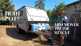 How to get your caravan into a tight spot  Gen X mini mover 2 [upl. by Ariayek]