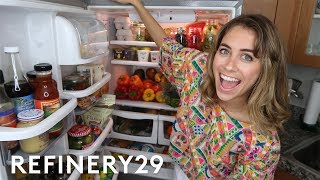 Whats In My Fridge Tour  Lucie Fink Vlogs  Refinery29 [upl. by Aneloj635]