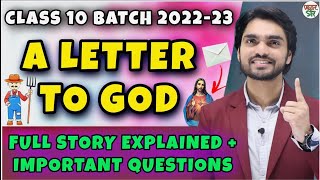 A Letter to God  NCERT Solutions  Class 10 English Chapter 1  First Flight [upl. by Lewison]