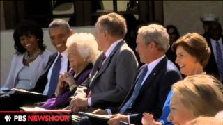 Obama Yells at Bill Clinton to Get on Air Force One [upl. by Esorrebma146]