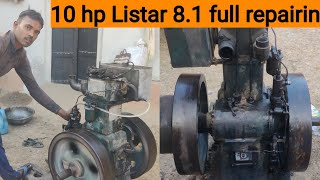 10HP Lister engine full fitting Field Marshal 10HP full repairingBudhvilas raikwar [upl. by Shelbi]