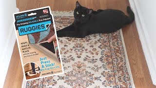 Ruggies Rug Gripper Product Review  Cats And Rugs [upl. by Nosemaj]