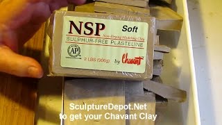 CHAVANT NSP soft clay Preparing it for Use  Clay From Sculpture Depot [upl. by Ilaw]