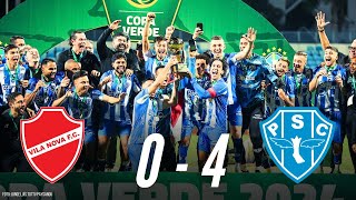 Final da Copa Verde 2024 melhores momentos de Vila Nova 0 x 4 Paysandu [upl. by Lotty]