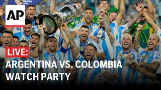 LIVE Argentina wins Copa America title beats Colombia 10 watch party [upl. by Ssilem]