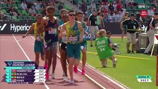 JAKOB INGEBRIGTSEN EUROPEAN RECORD 3000m JAKOB INGEBRIGSEN 72363 3000m DIAMOND LEAGUE EUGENE [upl. by Hickie]