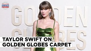 Golden Globes 2024 Margot Robbie Taylor Swift Timothee Chalamet And JLo Pose On Globes Carpet [upl. by Creighton456]