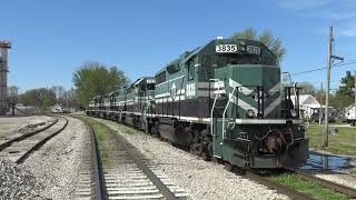 Evansville Western Railroad Action in Indiana and Illinois [upl. by Eidroj52]