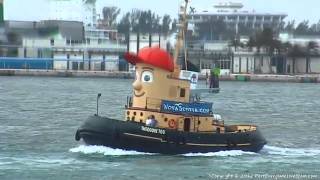 Theodore Tugboat Leaving Port Everglades  3132012 [upl. by Scrivenor]