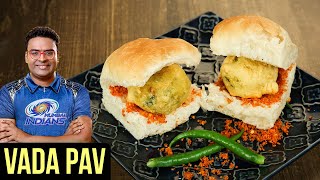 Vada Pav Recipe  How To Make Vada Pav At Home  Batata Vada  Indian Culinary League  Varun [upl. by Woodsum]