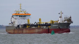 CAUSEWAY  Boskalis hopper dredger arrivingdeparting the Port of Felixstowe 🇬🇧 10824 [upl. by Froh947]