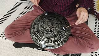 G Phrygian Hexatonic Handmade steel tongue drum [upl. by Rebeka]