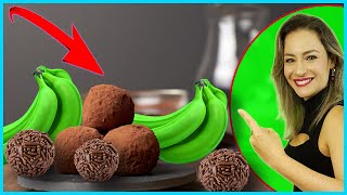 COMO FAZER Biomassa de Banana Verde e BRIGADEIRO 🍌👩‍🍳 FÁCIL e RÁPIDO [upl. by Chasse384]