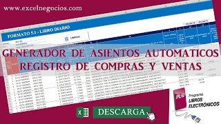 Generador de Asientos automáticos desde el Reg de Compras y ventas [upl. by Nehemiah]